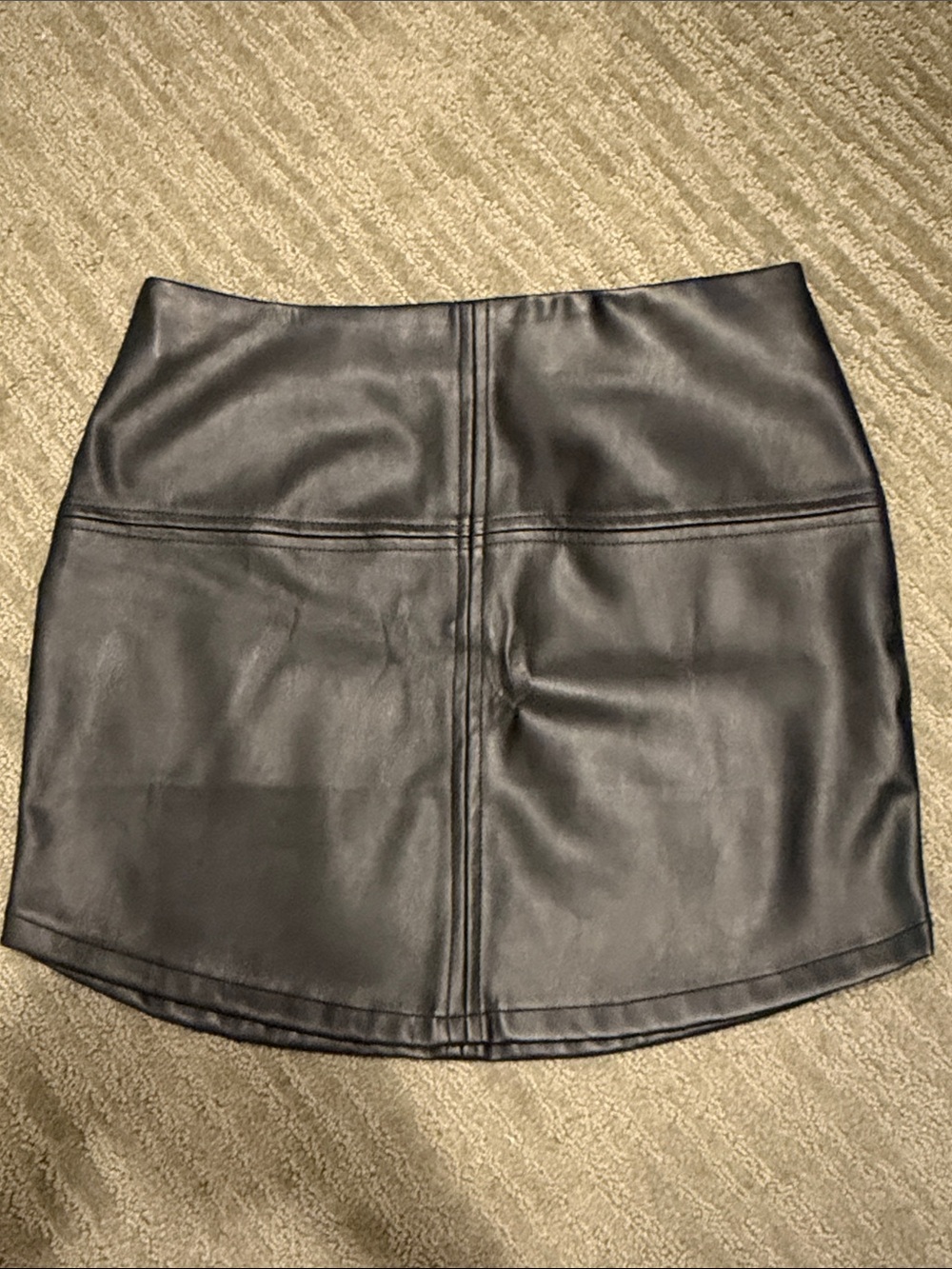Lulus Black Faux Leather Mini Skirt - Women